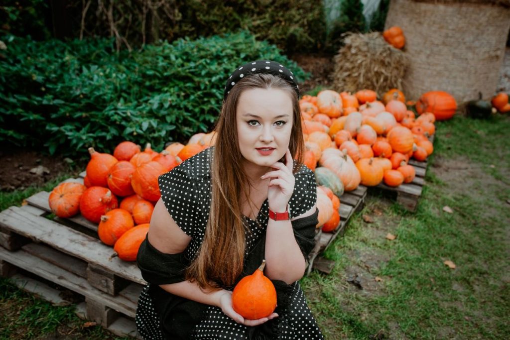 My Pretty Black White Dot Dress for Hallowmas