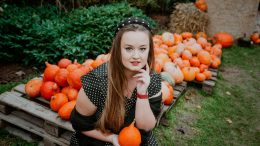 My Pretty Black White Dot Dress for Hallowmas